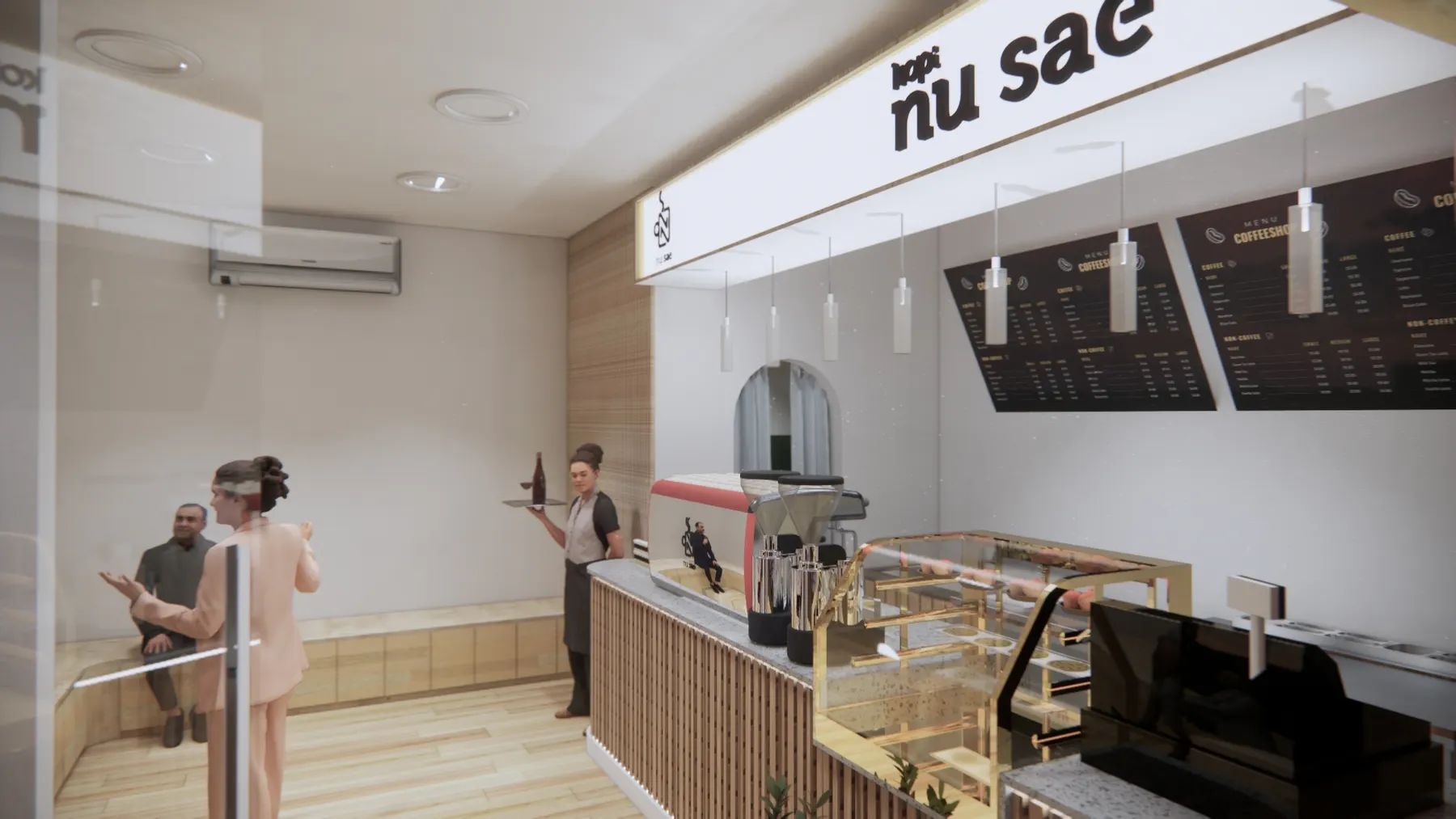 Fasad dan interior gerai kopi Nu Sae (16)