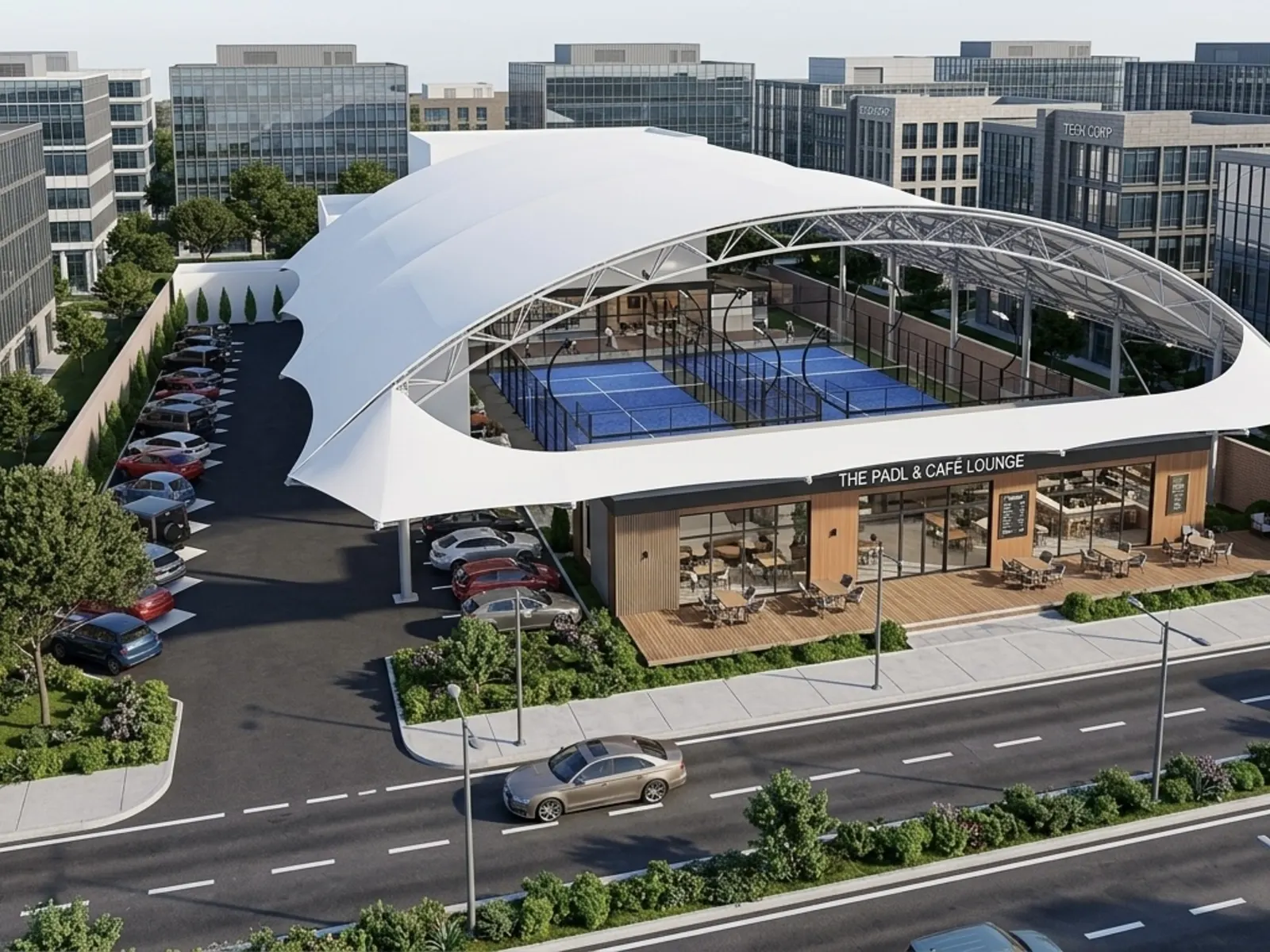 Membrane Roof Padel Club