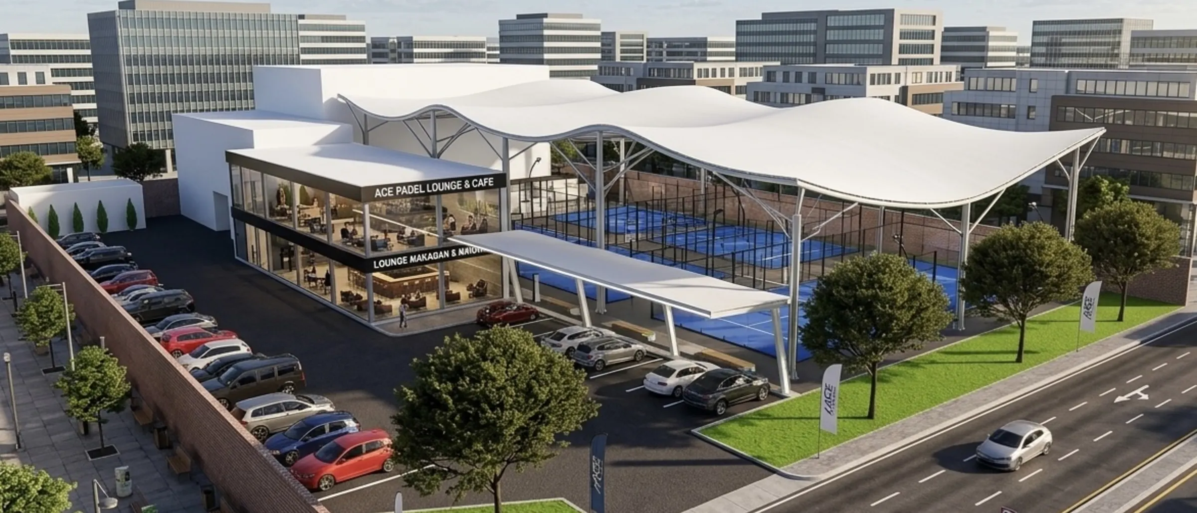 Membrane Roof Padel Club